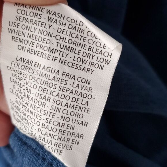 APANA YOGA QUARTER ZIP TOP VARIEGATED HEATHERED BLUE SIZE MEDIUM BACK VENT SLITS - Picture 6 of 9